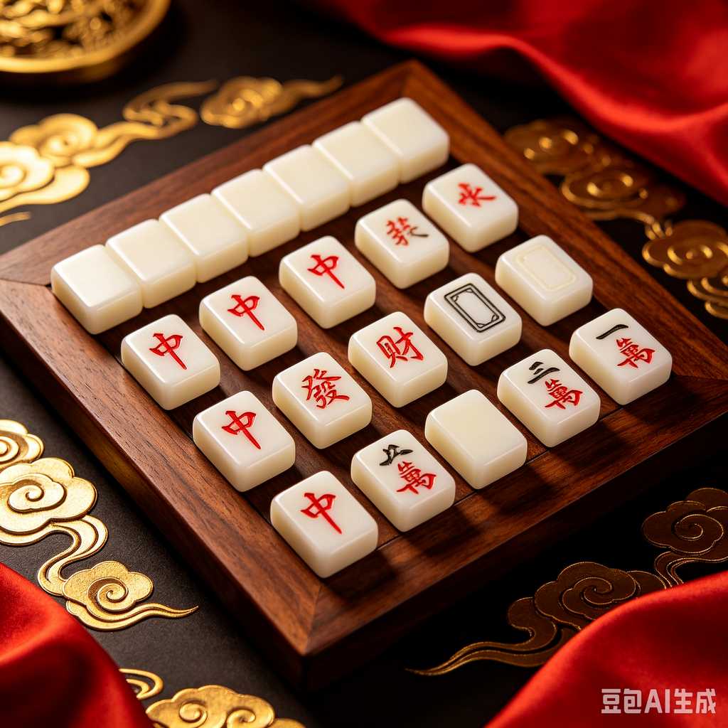 premium engraved mahjong set